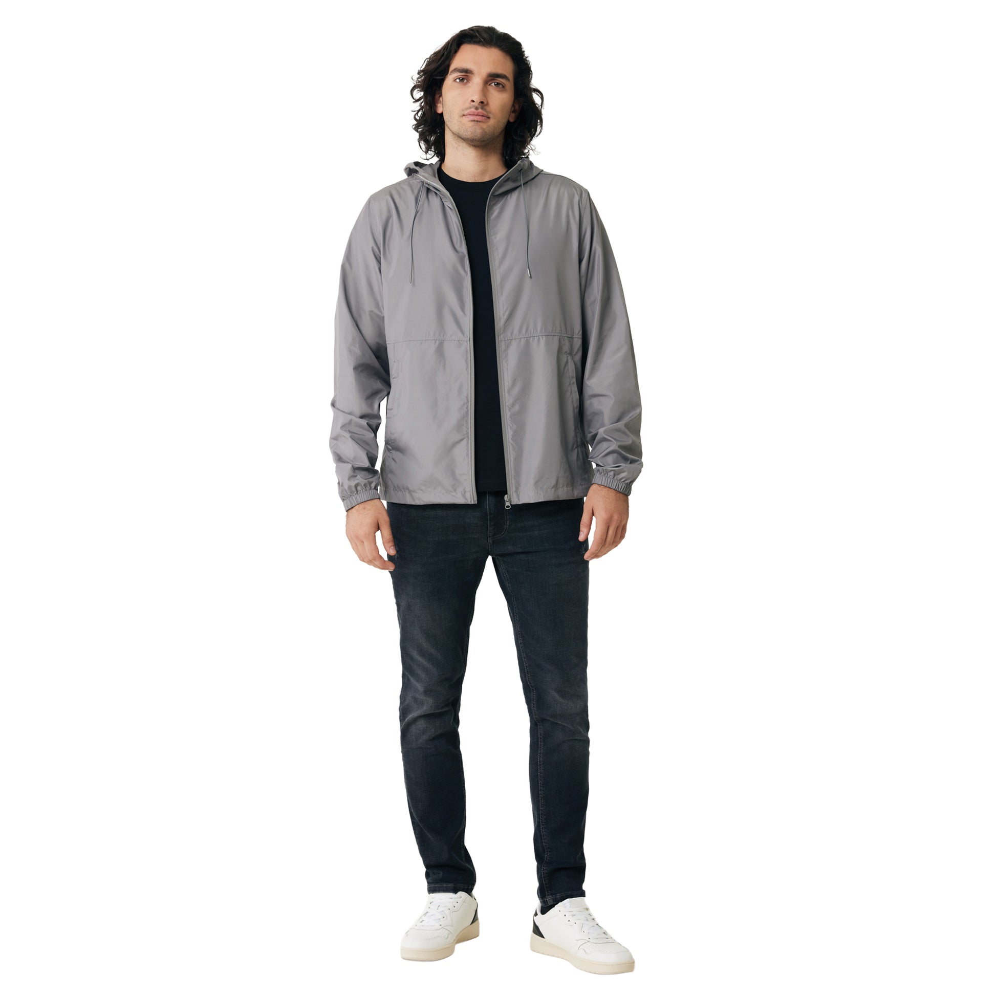 Silver Grey - Side - Iqoniq Unisex Adult Logan Recycled Polyester Lightweight Jacket