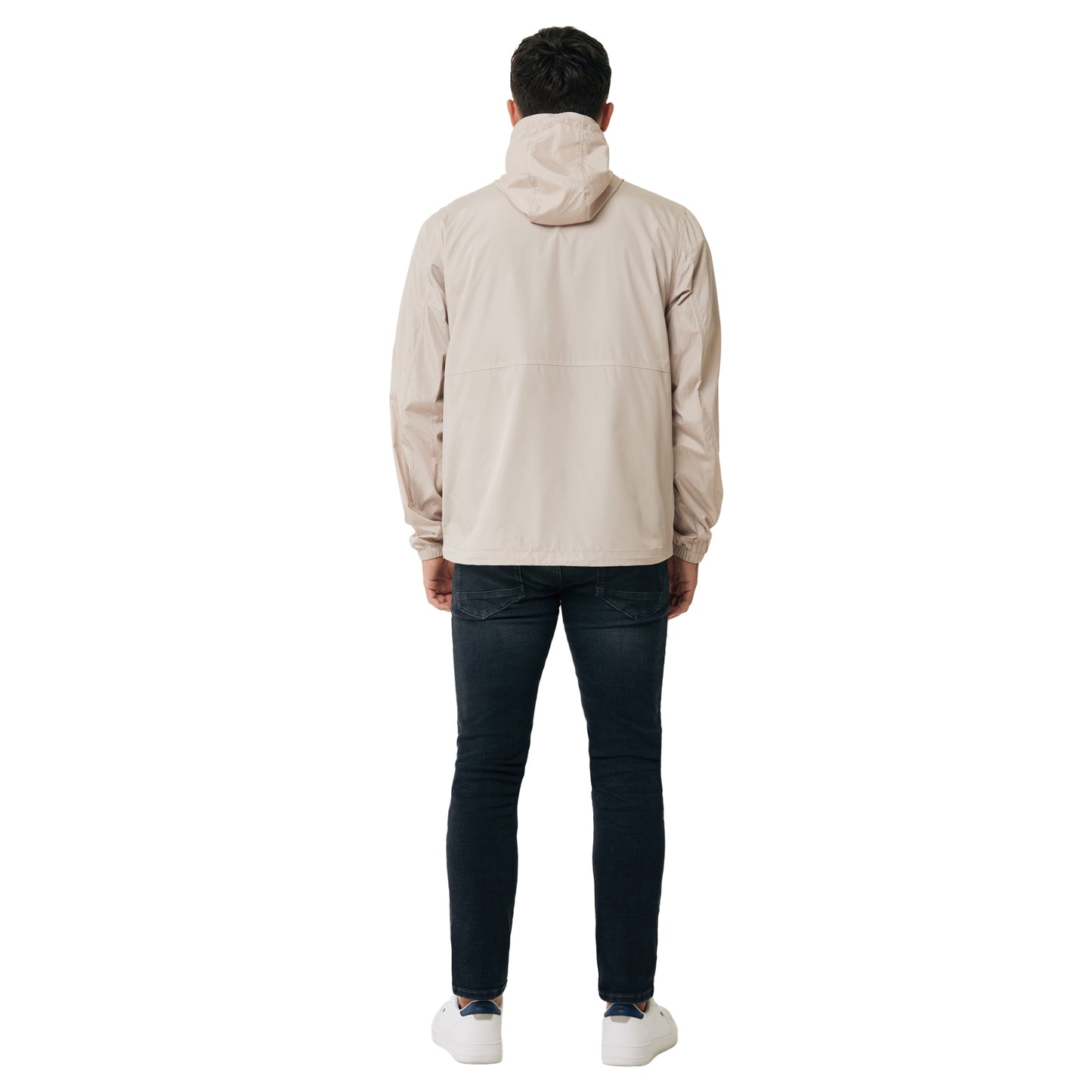 Beige - Back - Iqoniq Unisex Adult Logan Recycled Polyester Lightweight Jacket