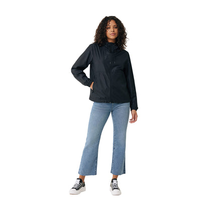 Black - Side - Iqoniq Unisex Adult Logan Recycled Polyester Lightweight Jacket