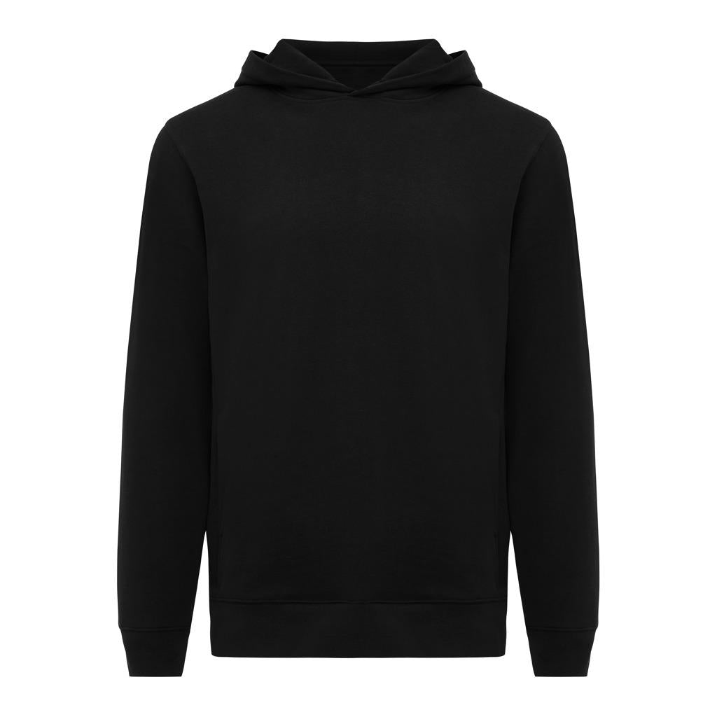 Black - Front - Iqoniq Unisex Adult Yengo Recycled Cotton Side Pocket Hoodie