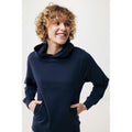 Navy - Side - Iqoniq Unisex Adult Yengo Recycled Cotton Side Pocket Hoodie