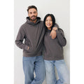 Anthracite - Side - Iqoniq Unisex Adult Yengo Recycled Cotton Side Pocket Hoodie