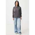 Anthracite - Close up - Iqoniq Unisex Adult Yengo Recycled Cotton Side Pocket Hoodie