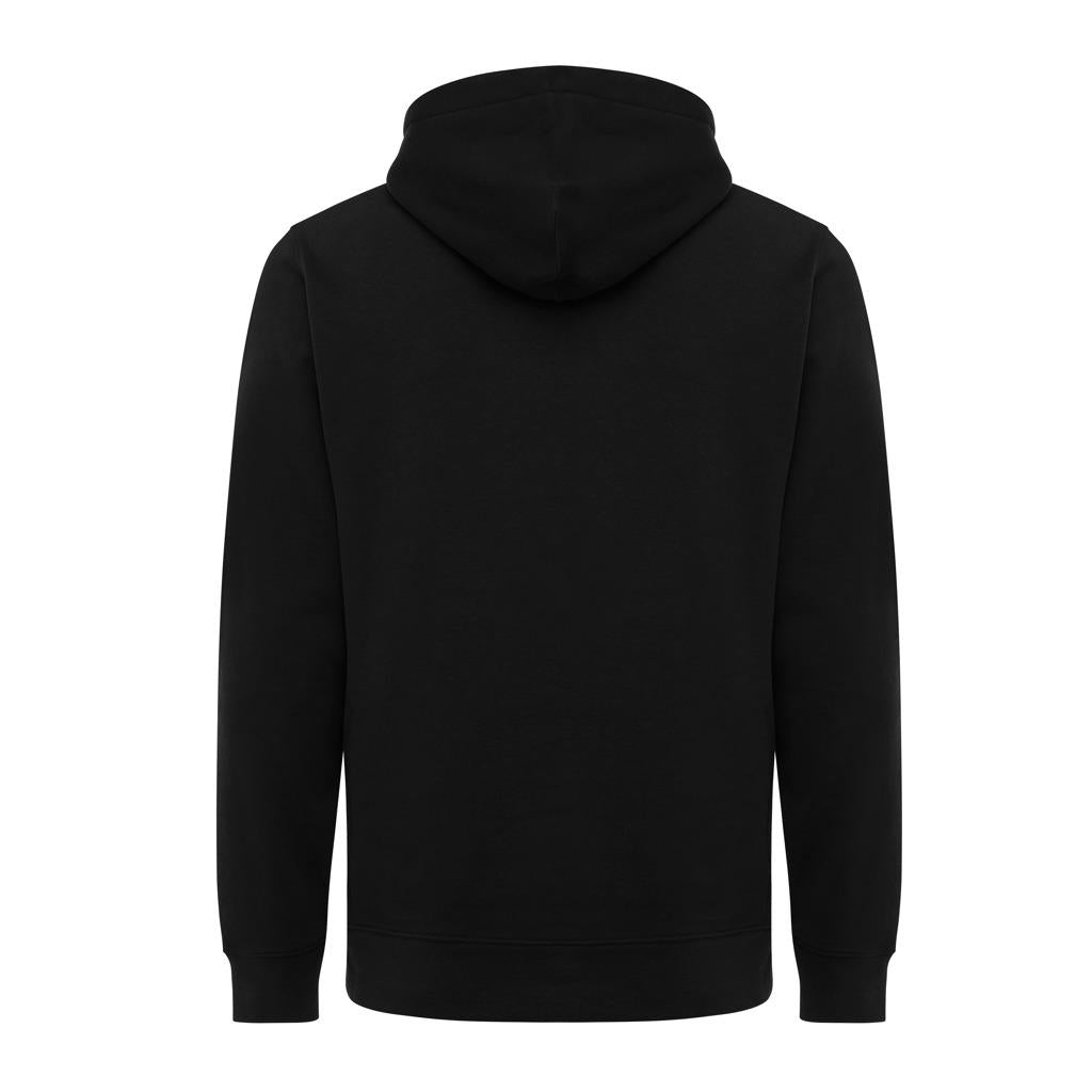 Black - Side - Iqoniq Unisex Adult Yengo Recycled Cotton Side Pocket Hoodie