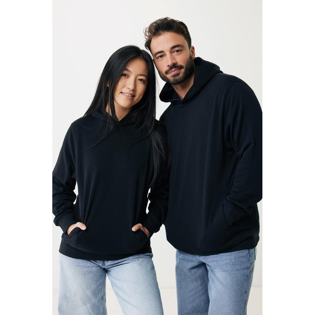 Black - Lifestyle - Iqoniq Unisex Adult Yengo Recycled Cotton Side Pocket Hoodie