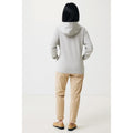 Light Heather Grey - Close up - Iqoniq Unisex Adult Yengo Recycled Cotton Side Pocket Hoodie