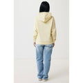 Cream Yellow - Close up - Iqoniq Unisex Adult Yengo Recycled Cotton Side Pocket Hoodie