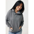Light Heather Anthracite - Back - Iqoniq Unisex Adult Yengo Recycled Cotton Side Pocket Hoodie