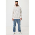 Ivory White - Close up - Iqoniq Unisex Adult Yengo Recycled Cotton Side Pocket Hoodie