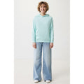 Crushed Mint - Close up - Iqoniq Unisex Adult Yengo Recycled Cotton Side Pocket Hoodie