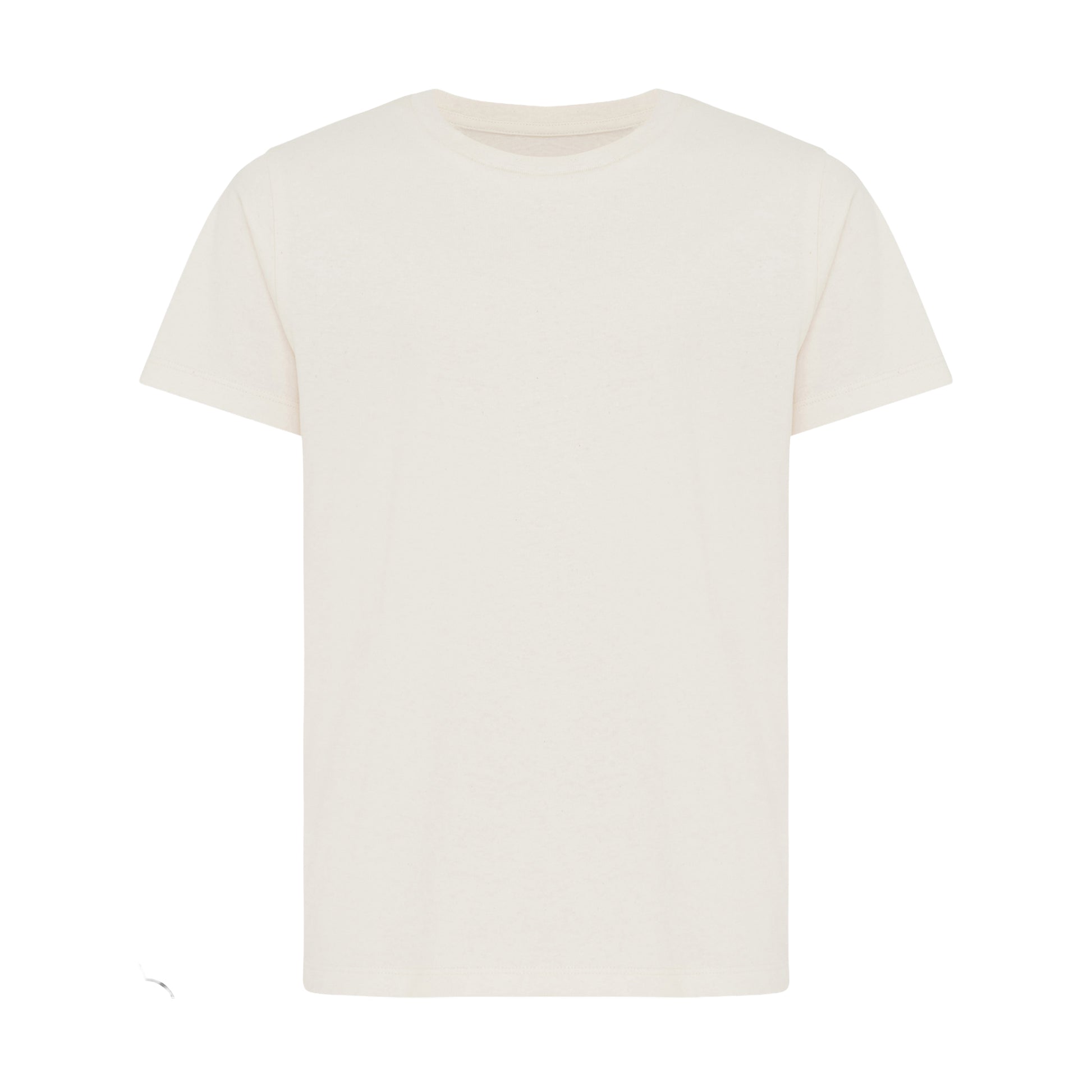 Natural Raw - Front - Iqoniq Childrens-Kids Koli Recycled Cotton Lightweight T-Shirt