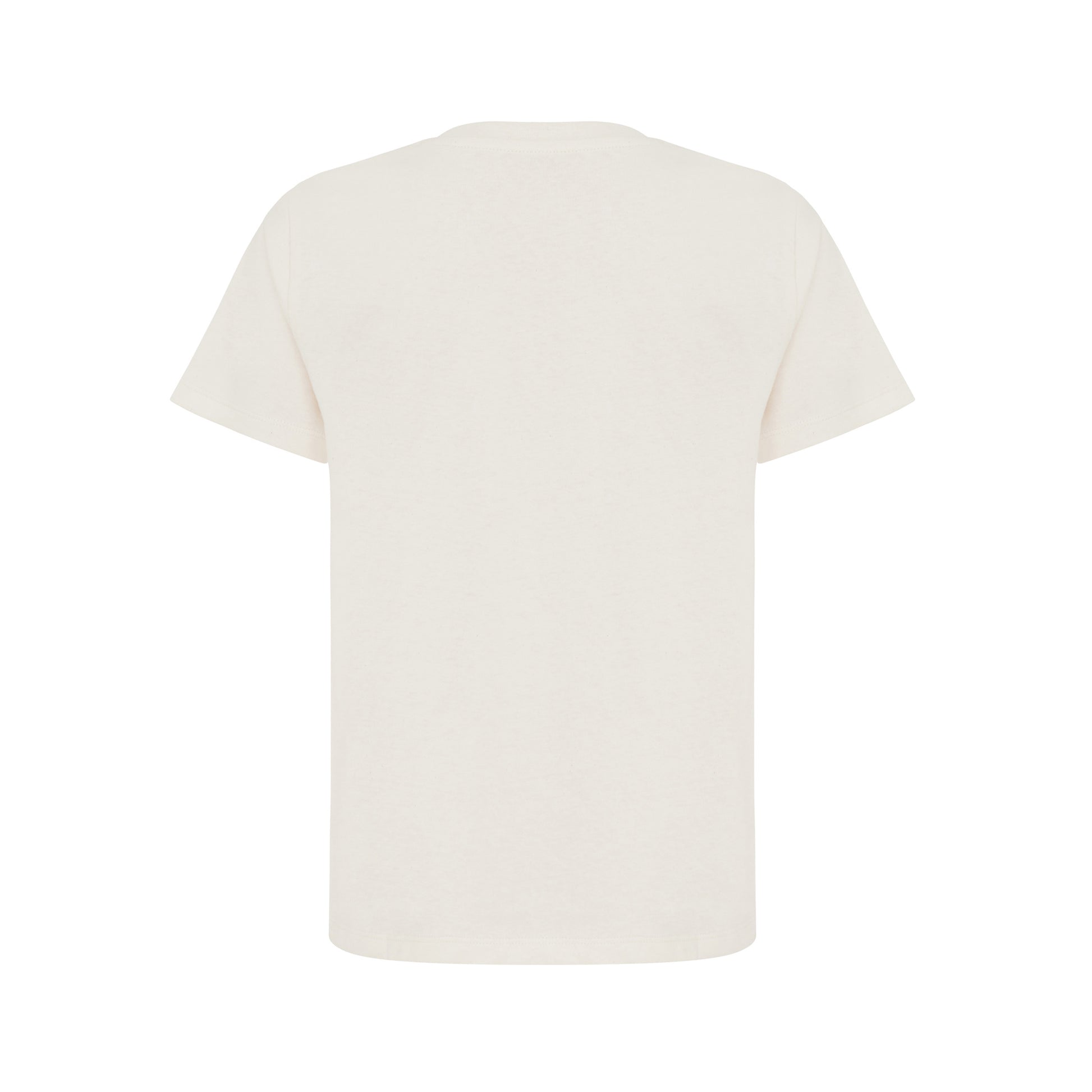 Natural Raw - Back - Iqoniq Childrens-Kids Koli Recycled Cotton Lightweight T-Shirt