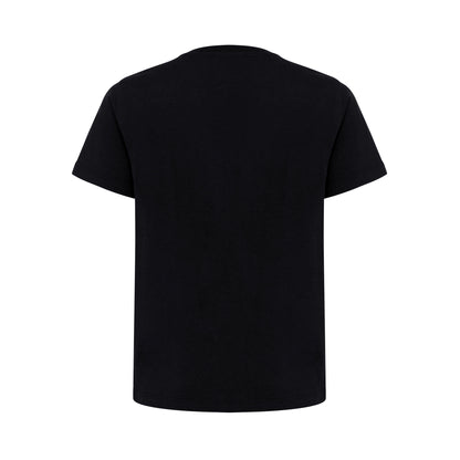 Black - Back - Iqoniq Childrens-Kids Koli Recycled Cotton Lightweight T-Shirt