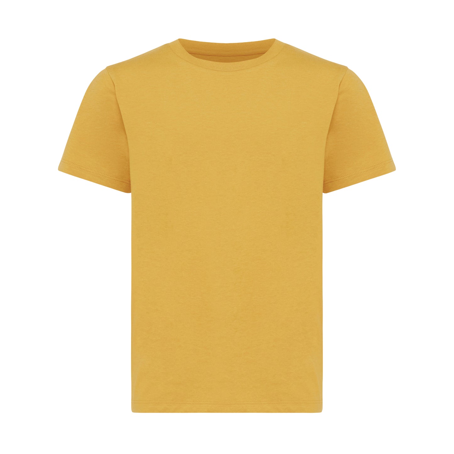Ochre Yellow - Front - Iqoniq Childrens-Kids Koli Recycled Cotton Lightweight T-Shirt
