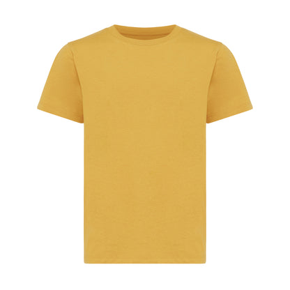 Ochre Yellow - Front - Iqoniq Childrens-Kids Koli Recycled Cotton Lightweight T-Shirt