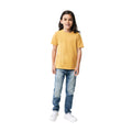 Ochre Yellow - Side - Iqoniq Childrens-Kids Koli Recycled Cotton Lightweight T-Shirt