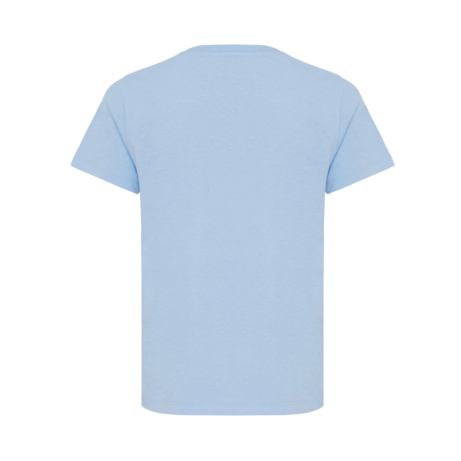 Sky Blue - Back - Iqoniq Childrens-Kids Koli Recycled Cotton Lightweight T-Shirt