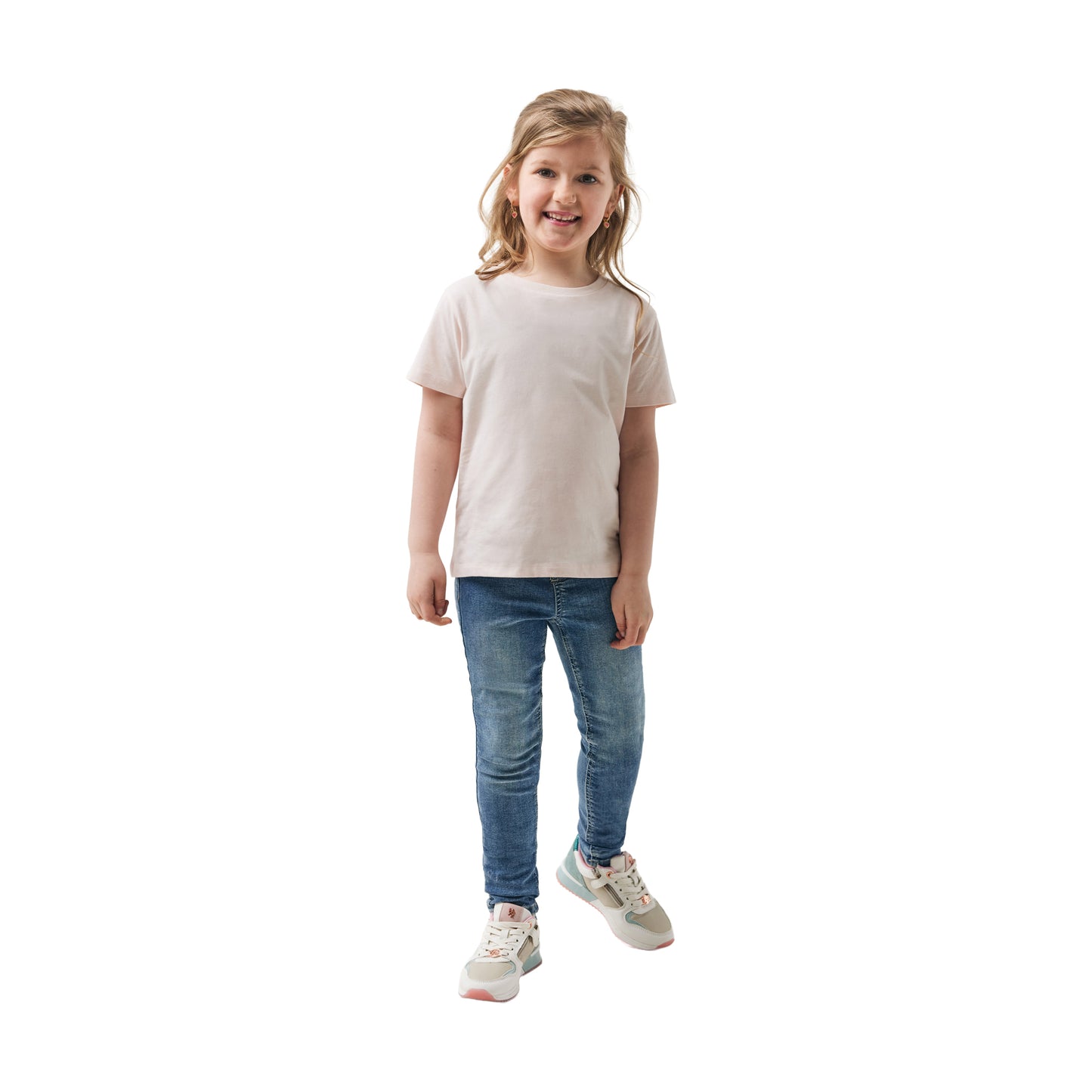 White - Side - Iqoniq Childrens-Kids Koli Recycled Cotton Lightweight T-Shirt