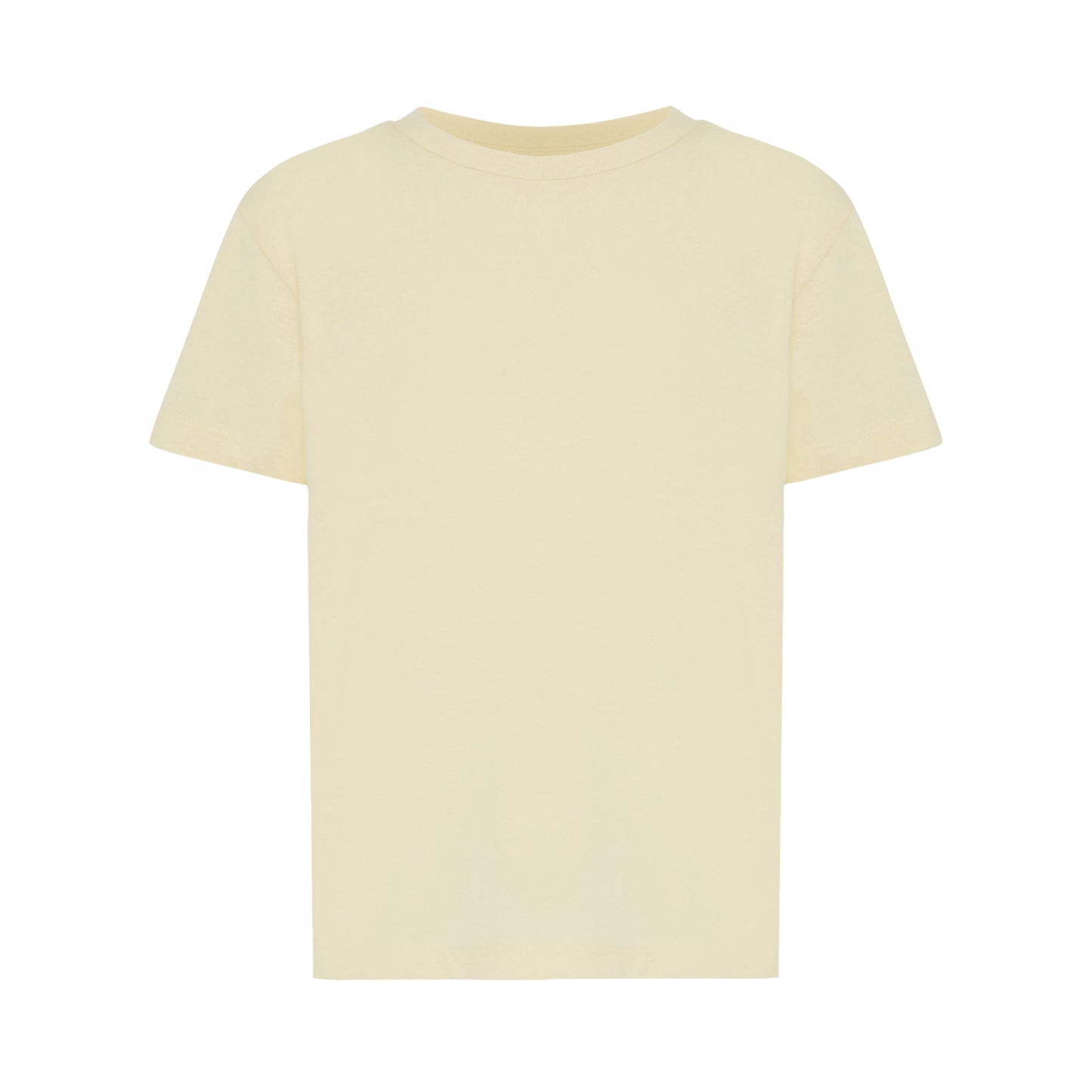 Cream Yellow - Front - Iqoniq Childrens-Kids Koli Recycled Cotton Lightweight T-Shirt