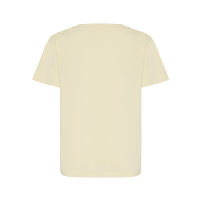 Cream Yellow - Back - Iqoniq Childrens-Kids Koli Recycled Cotton Lightweight T-Shirt