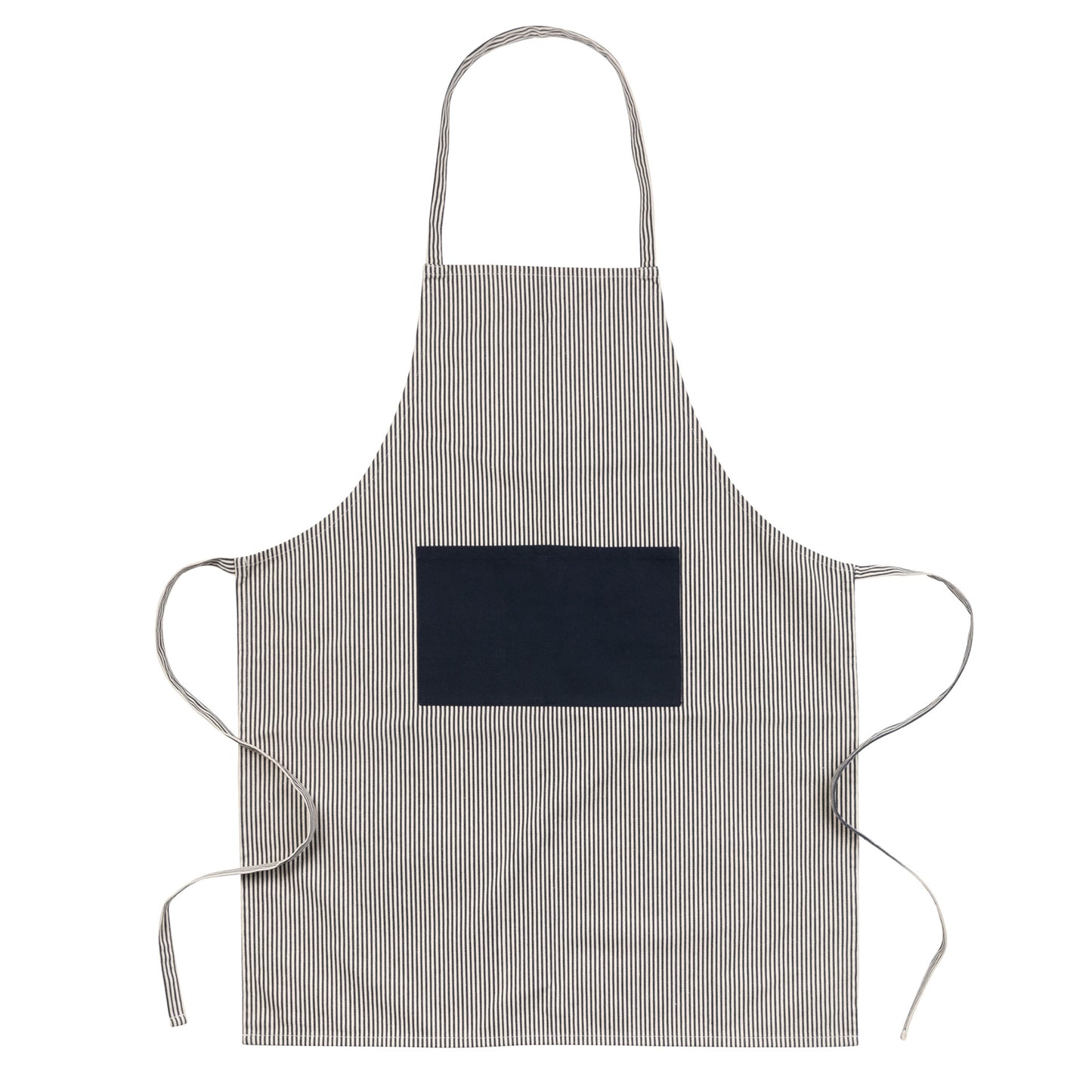 Navy - Back - Ukiyo Unisex Adult Deluxe Aware Apron