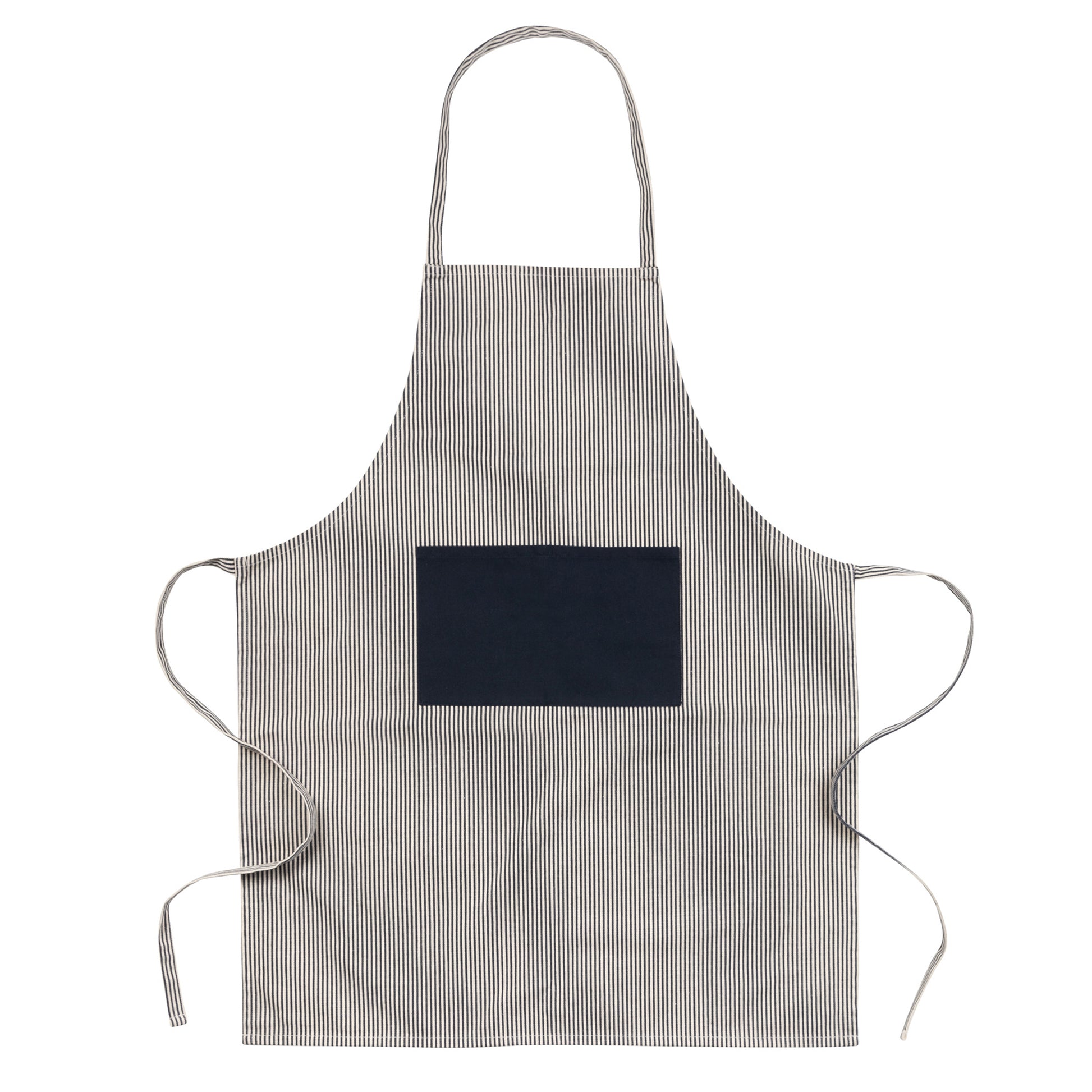 Navy - Back - Ukiyo Unisex Adult Deluxe Aware Apron