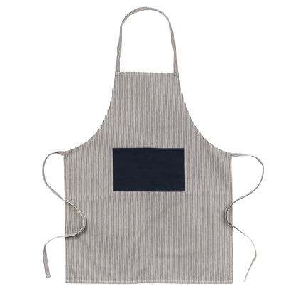 Navy - Back - Ukiyo Unisex Adult Deluxe Aware Apron