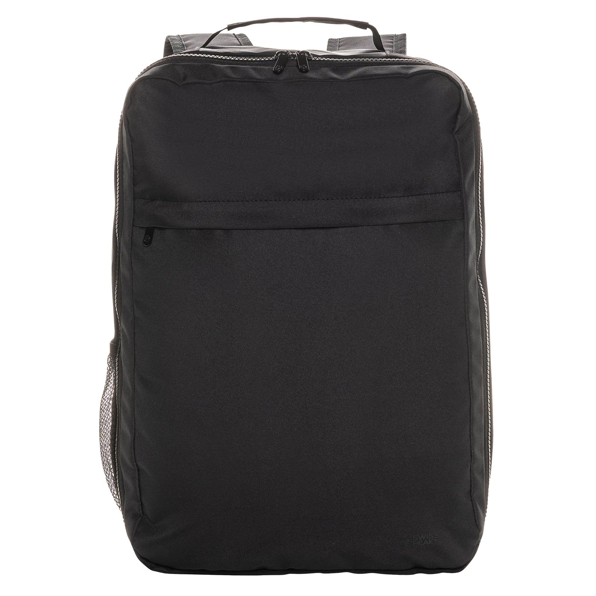 Black - Front - Swiss Peak Essential RPET Aware Laptop Backpack