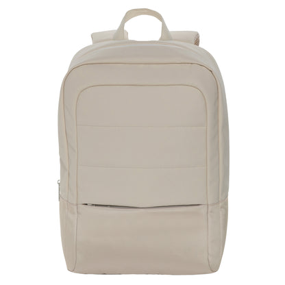 Beige - Front - XD Xclusive Armond RPET Aware Laptop Backpack