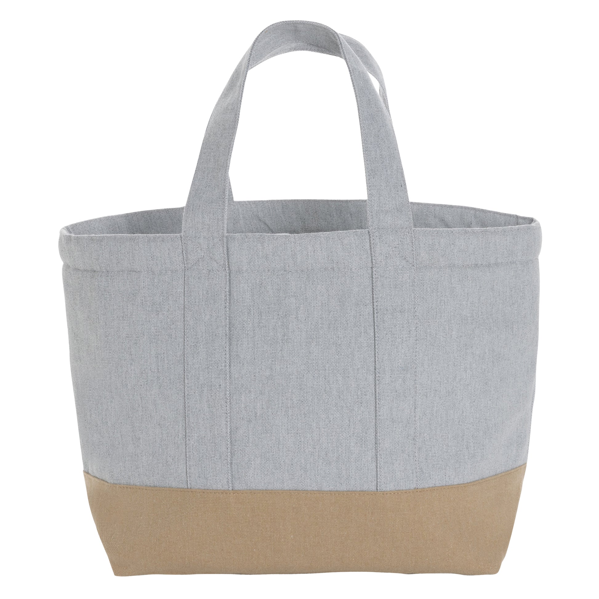Grey - Front - XD Collection Impact Recycled Canvas Cooler Bag