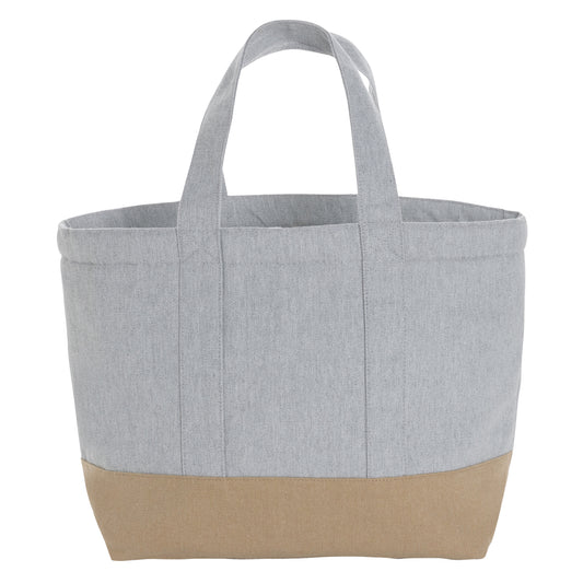 Grey - Front - XD Collection Impact Recycled Canvas Cooler Bag