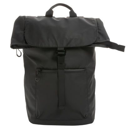 Black - Front - XD Collection Impact Aware Flap Top RPET Water Resistant Laptop Backpack