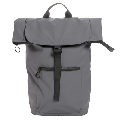 Anthracite - Front - XD Collection Impact Aware Flap Top RPET Water Resistant Laptop Backpack