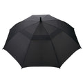 Black - Back - Swiss Peak Tornado Storm Aware Folding Umbrella