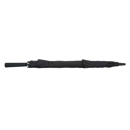 Black - Side - Swiss Peak Tornado Storm Aware Folding Umbrella