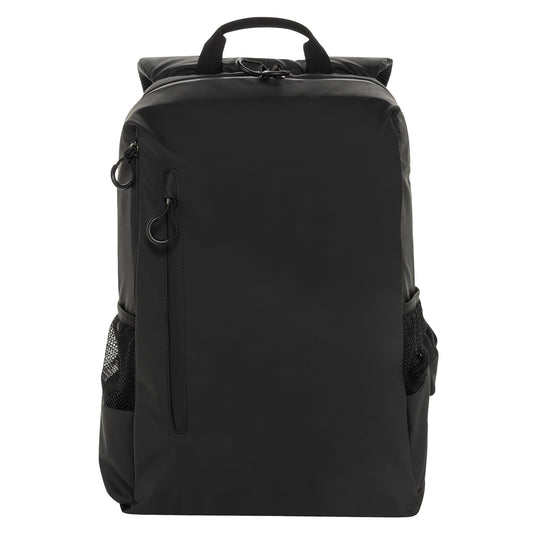 Black - Front - XD Xclusive Lima RPET Water Resistant Laptop Backpack