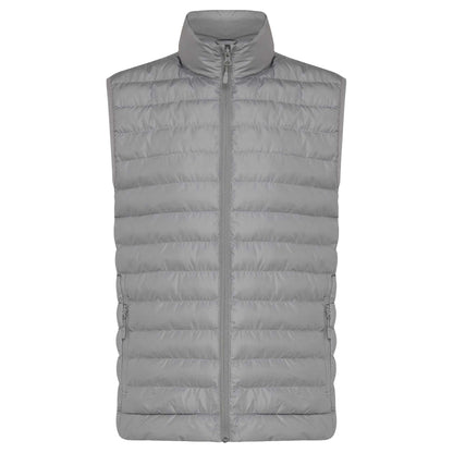 Silver Grey - Front - Iqoniq Mens Meru Recycled Polyester Body Warmer