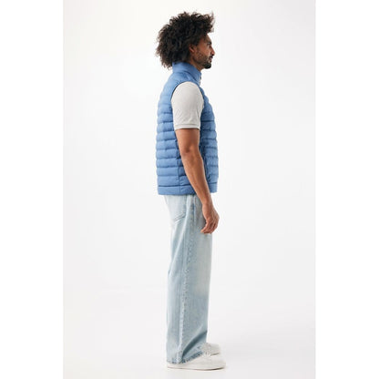 Blue Moon - Close up - Iqoniq Mens Meru Recycled Polyester Body Warmer