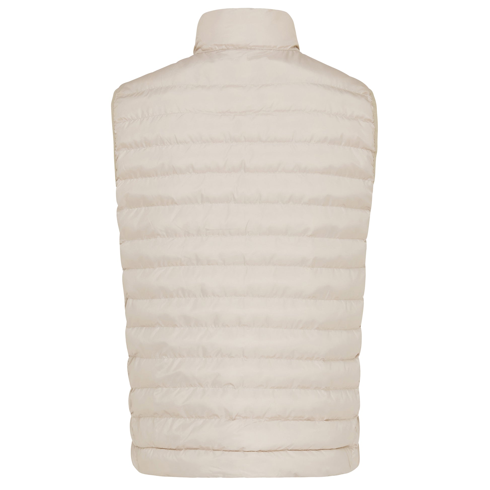 Beige - Back - Iqoniq Mens Meru Recycled Polyester Body Warmer