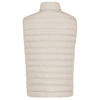 Beige - Back - Iqoniq Mens Meru Recycled Polyester Body Warmer