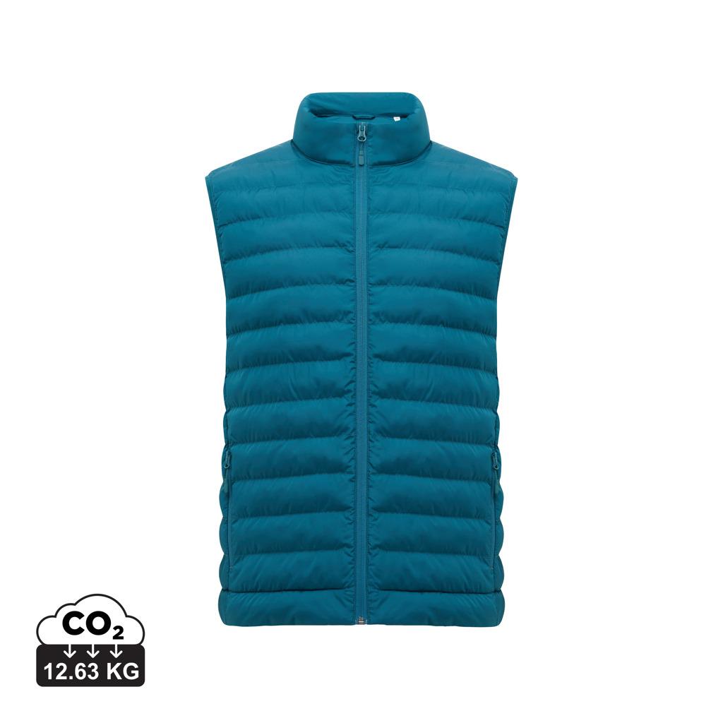 Dark Teal - Front - Iqoniq Mens Meru Recycled Polyester Body Warmer