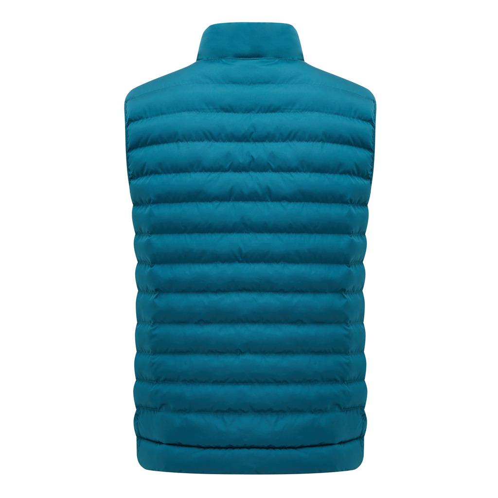 Dark Teal - Side - Iqoniq Mens Meru Recycled Polyester Body Warmer