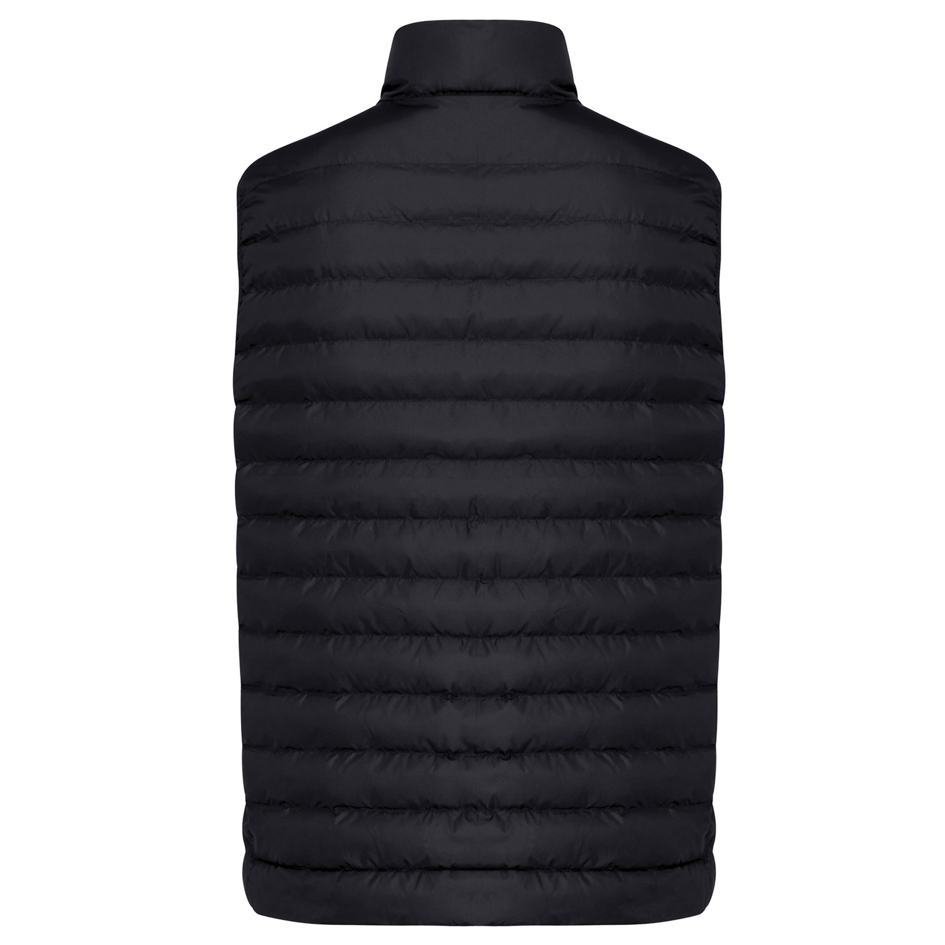 Black - Back - Iqoniq Mens Meru Recycled Polyester Body Warmer
