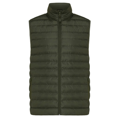 Khaki Green - Front - Iqoniq Mens Meru Recycled Polyester Body Warmer