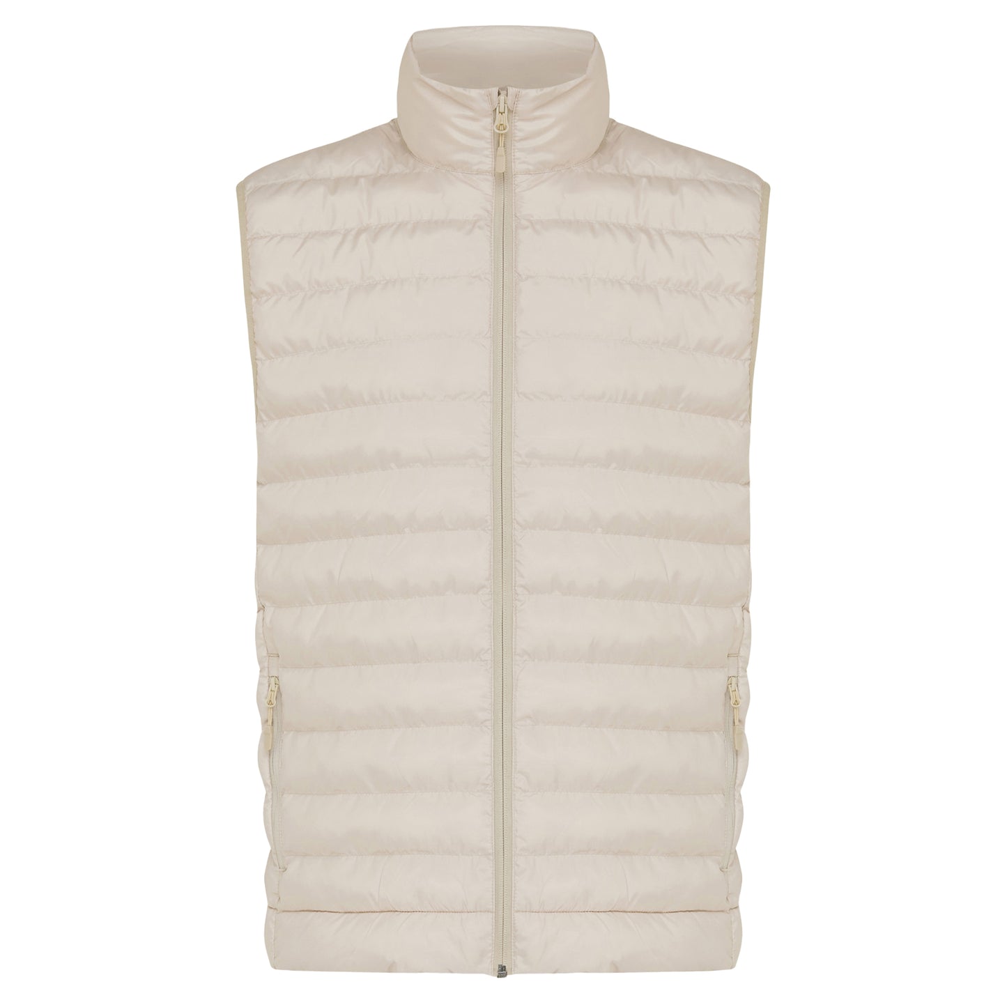 Beige - Front - Iqoniq Mens Meru Recycled Polyester Body Warmer
