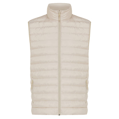 Beige - Front - Iqoniq Mens Meru Recycled Polyester Body Warmer