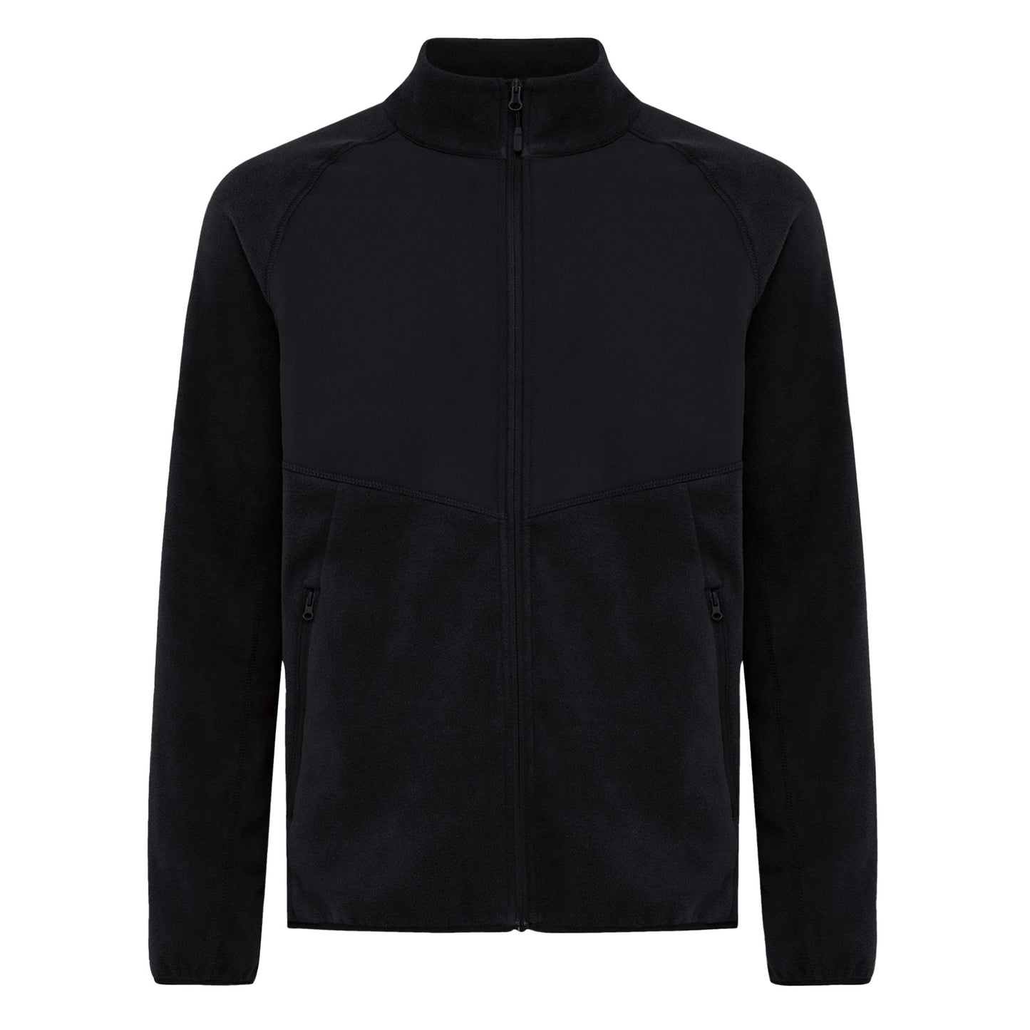Black - Front - Iqoniq Unisex Adult Talung Microfleece Full Zip Jacket