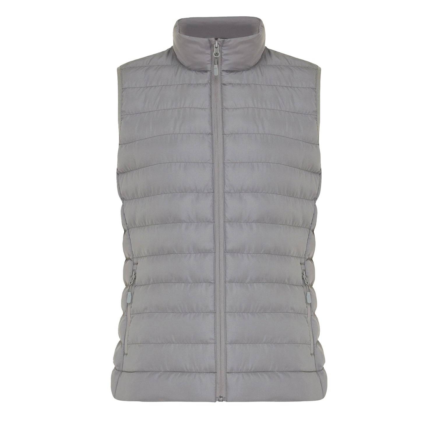 Silver Grey - Front - Iqoniq Womens-Ladies Meru Recycled Polyester Body Warmer