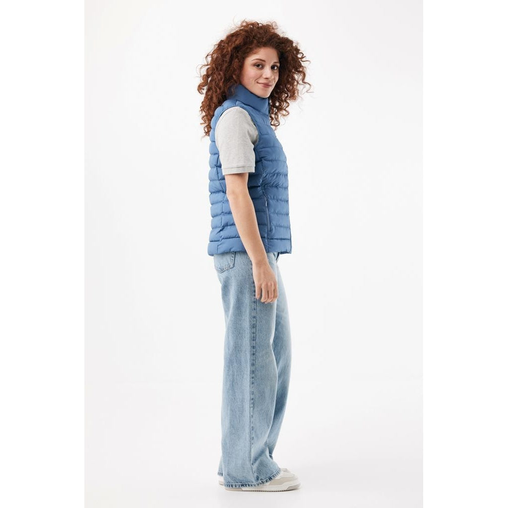 Blue Moon - Close up - Iqoniq Womens-Ladies Meru Recycled Polyester Body Warmer