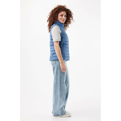 Blue Moon - Close up - Iqoniq Womens-Ladies Meru Recycled Polyester Body Warmer